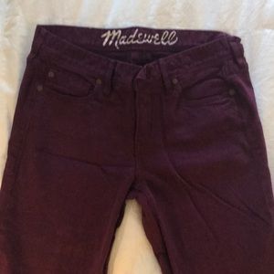 Madewell plum jeans